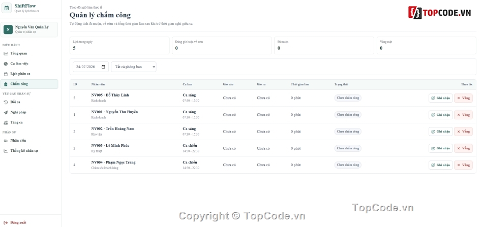Website quản lý,quản lý,lịch